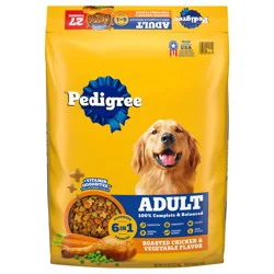 Pedigree Adult Dry Dog Food Roasted Chicken & Vegetable Flavor, 27 lb. Bag
