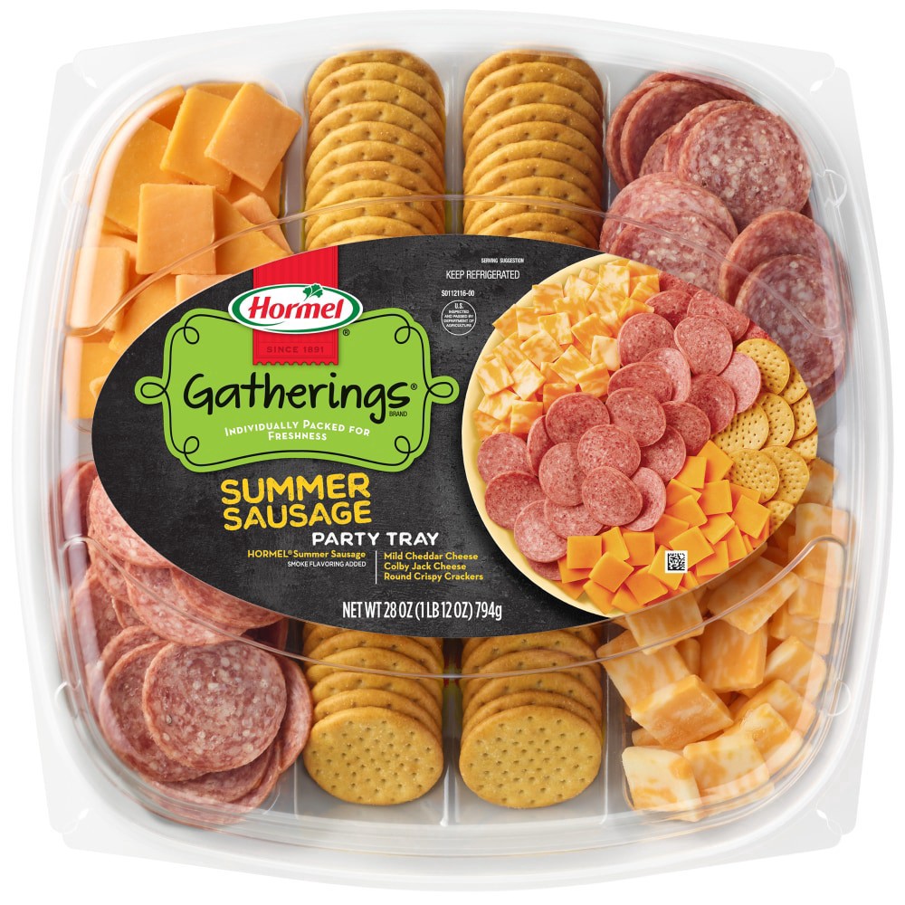slide 1 of 1, Hormel® Gatherings® Summer Sausage Party Tray, 28 oz