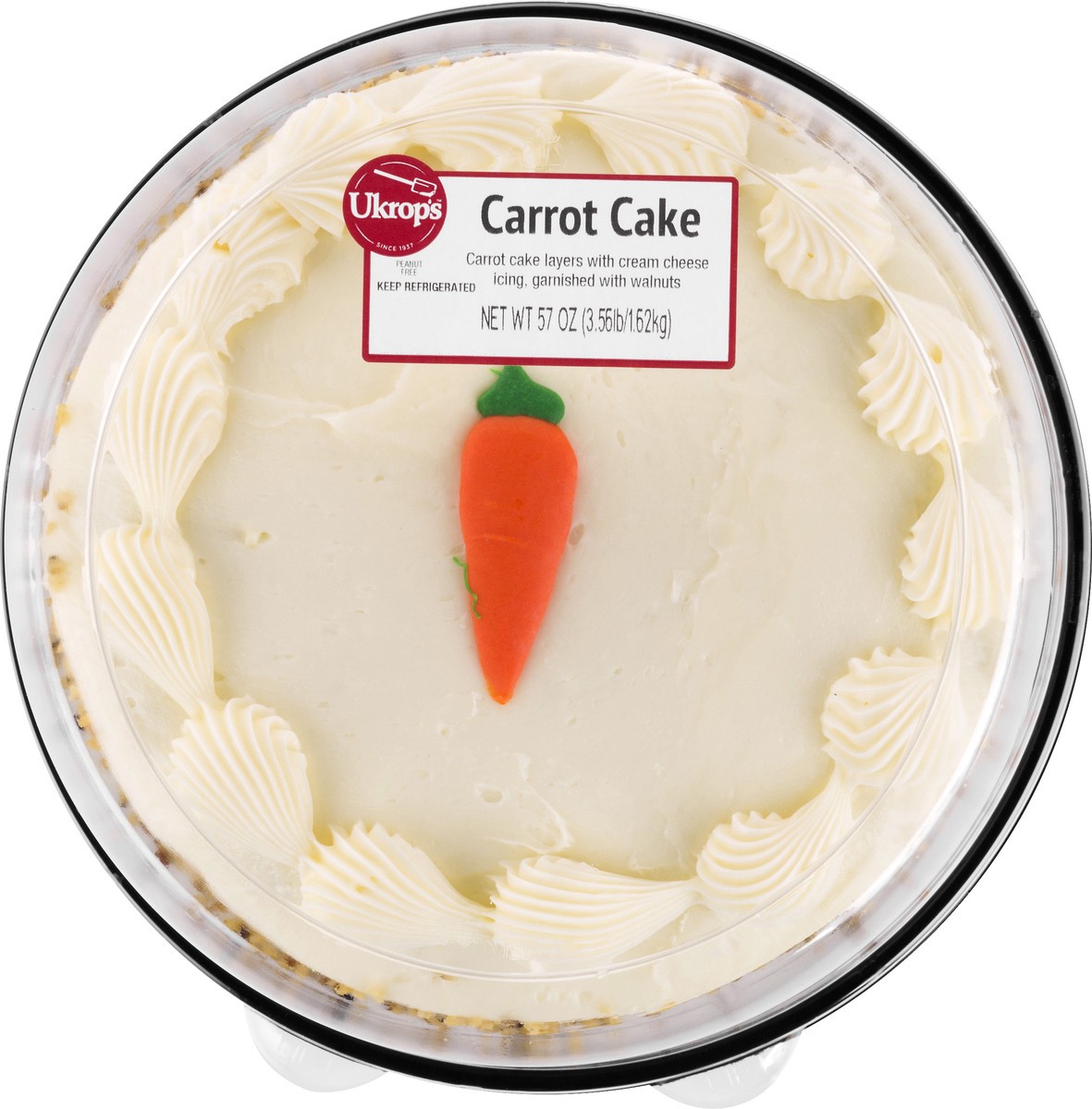 slide 7 of 8, Ukrop's Carrot Cake, 57 oz