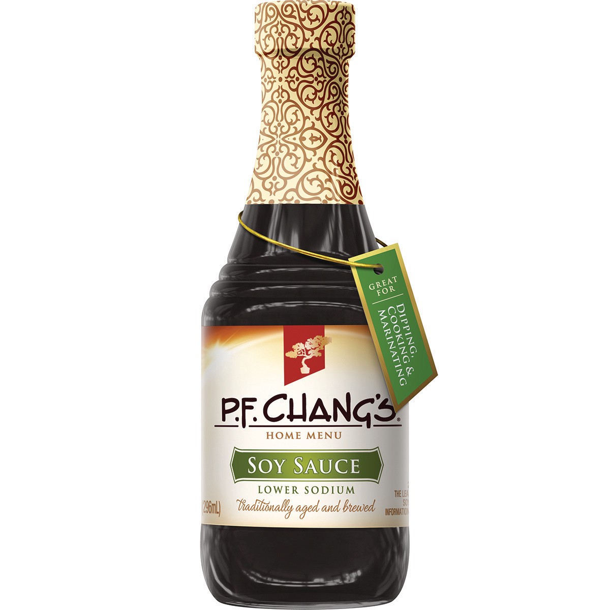 slide 1 of 1, P.F. Chang's Home Menu Soy Sauce with Lower Sodium for Dipping, Cooking & Marinating, 10 oz., 10 fl oz
