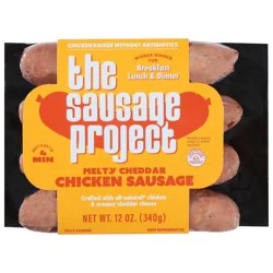 The Sausage Project Melty Cheddar Chicken Sausage