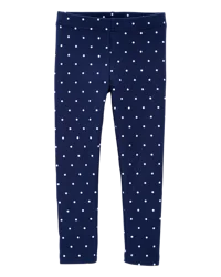 Carter's Baby Polka Dot Stretch Leggings Navy 12M