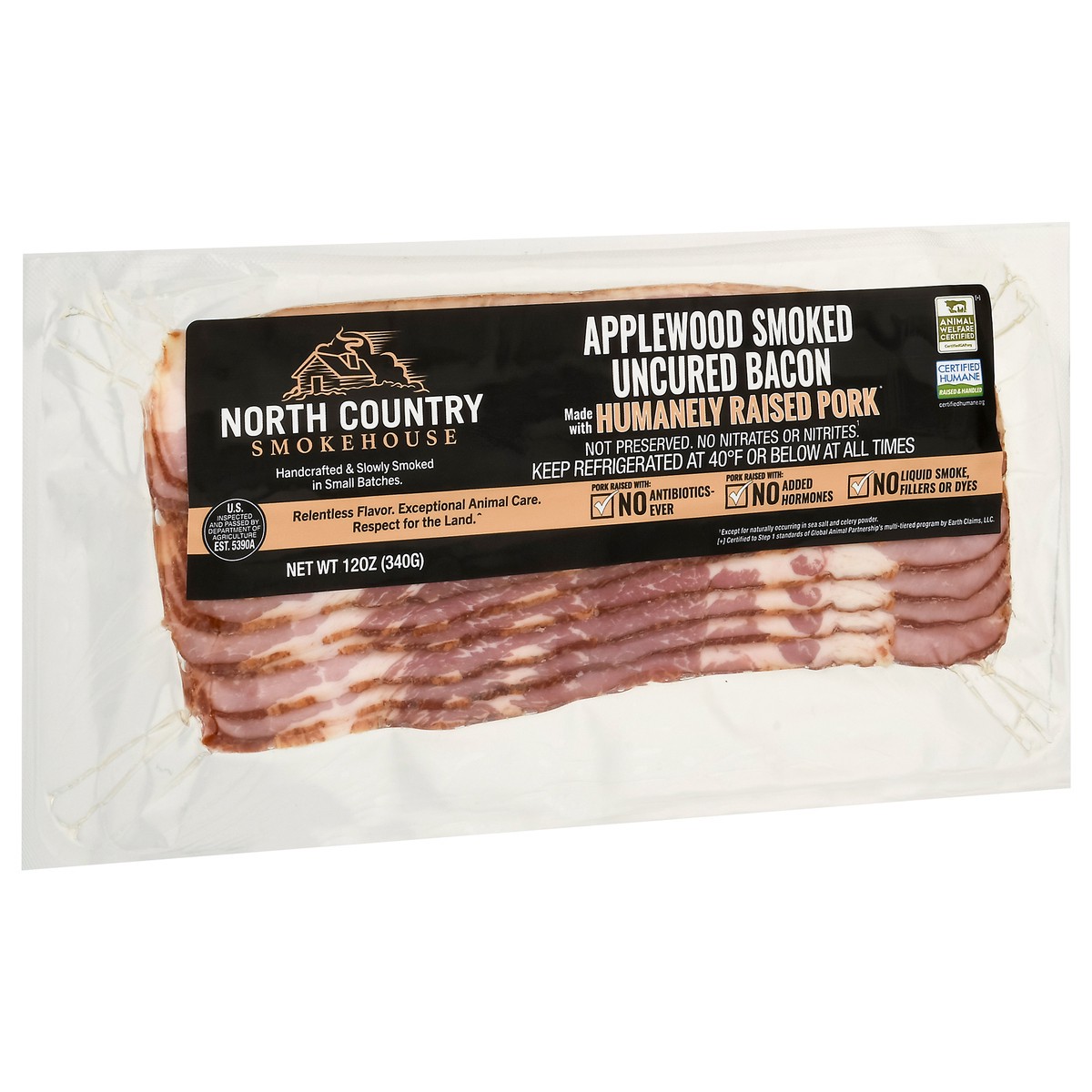 slide 8 of 9, North Country Smokehouse Applewood Smoked Uncured Bacon 12 oz, 12 oz