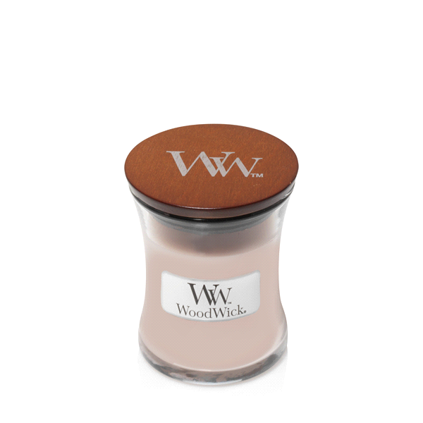 slide 1 of 1, Woodwick Candle Mini Jar Vanilla Sea Salt, 3 oz