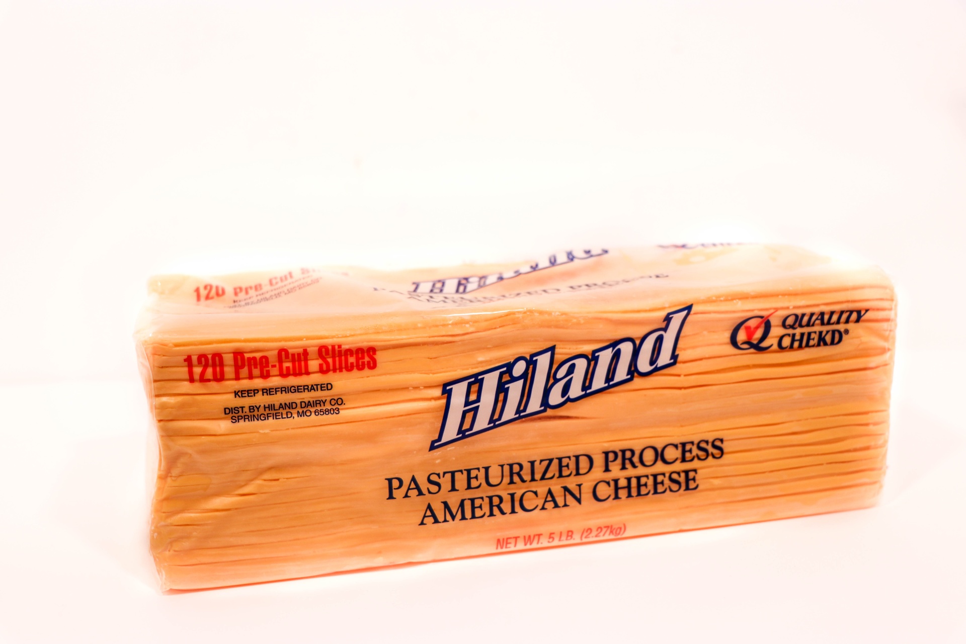 slide 1 of 1, Hiland Dairy Slice Amer Cheese Slices, 120 ct; 80 oz