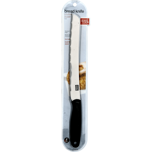 slide 2 of 2, Good Cook Serrated Bread Bagel Knife, 1 ct