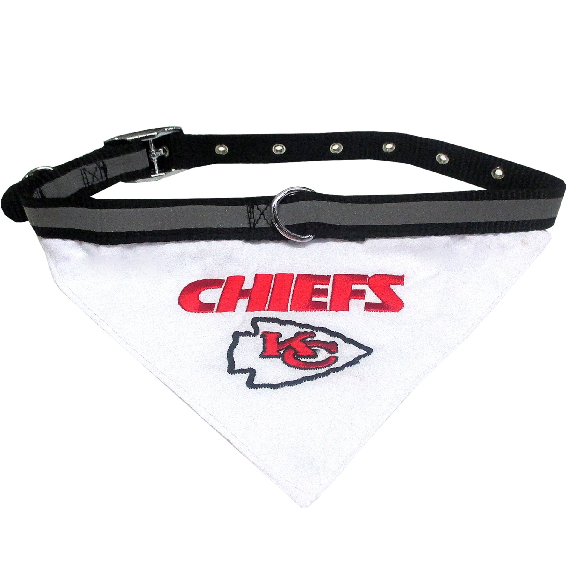 slide 1 of 1, Pets First Kansas City Chiefs Collar Bandana, MED