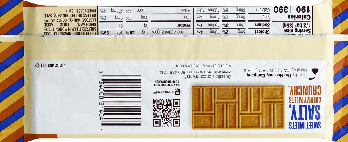 slide 2 of 6, Hershey's Peanuts & Pretzels King Size, 2.5 oz