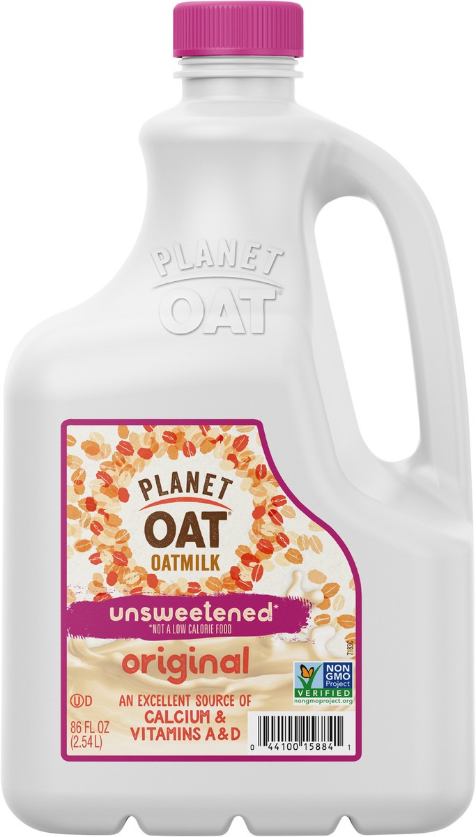 slide 5 of 9, Planet Oat Unsweetened Original, 86 oz
