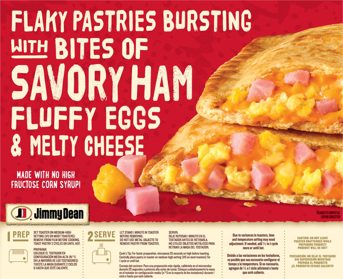 slide 5 of 9, Jimmy Dean Ham, Egg & Cheese, 8 ct