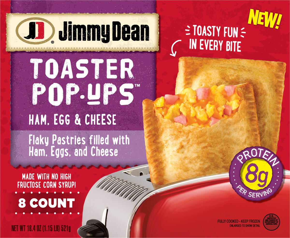 slide 7 of 9, Jimmy Dean Ham, Egg & Cheese, 8 ct