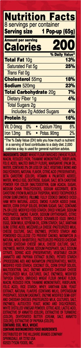 slide 8 of 9, Jimmy Dean Ham, Egg & Cheese, 8 ct