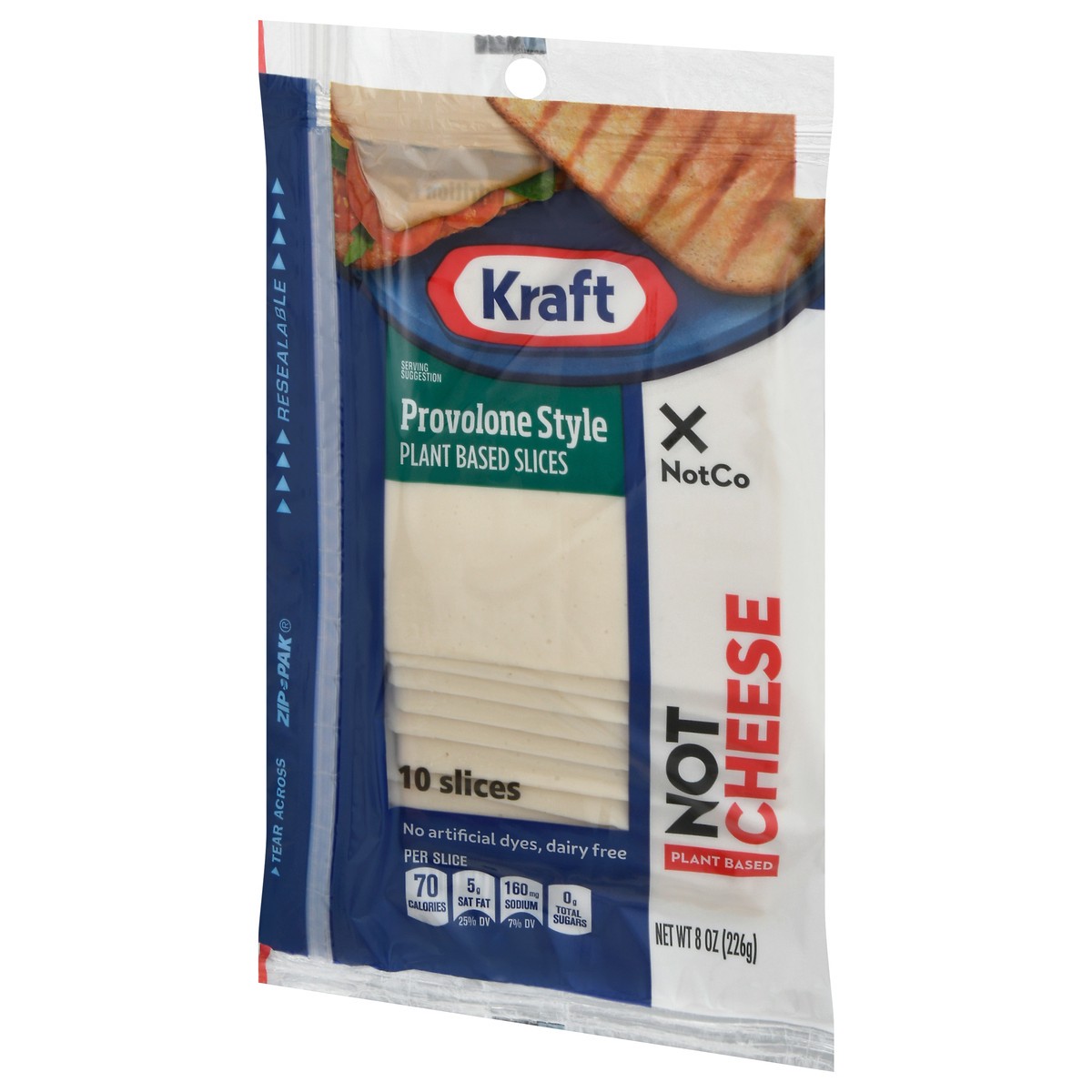 slide 3 of 14, Kraft Provolone Style Plant Based Slices 10 ea, 10 ct