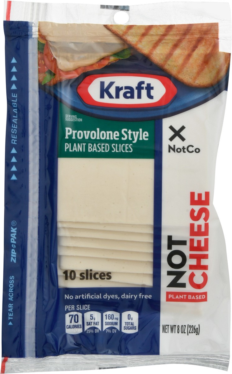 slide 6 of 14, Kraft Provolone Style Plant Based Slices 10 ea, 10 ct