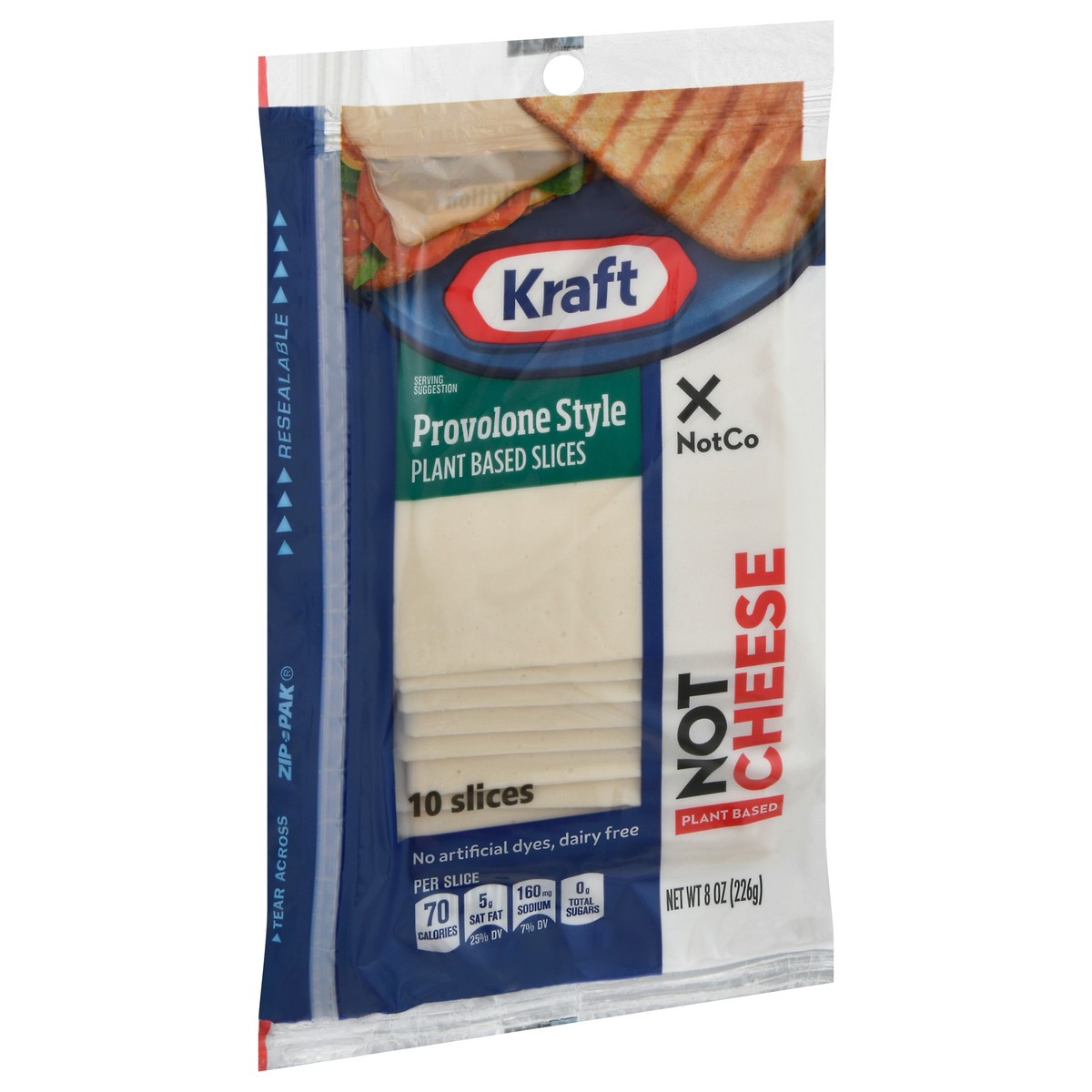 slide 10 of 14, Kraft Provolone Style Plant Based Slices 10 ea, 10 ct