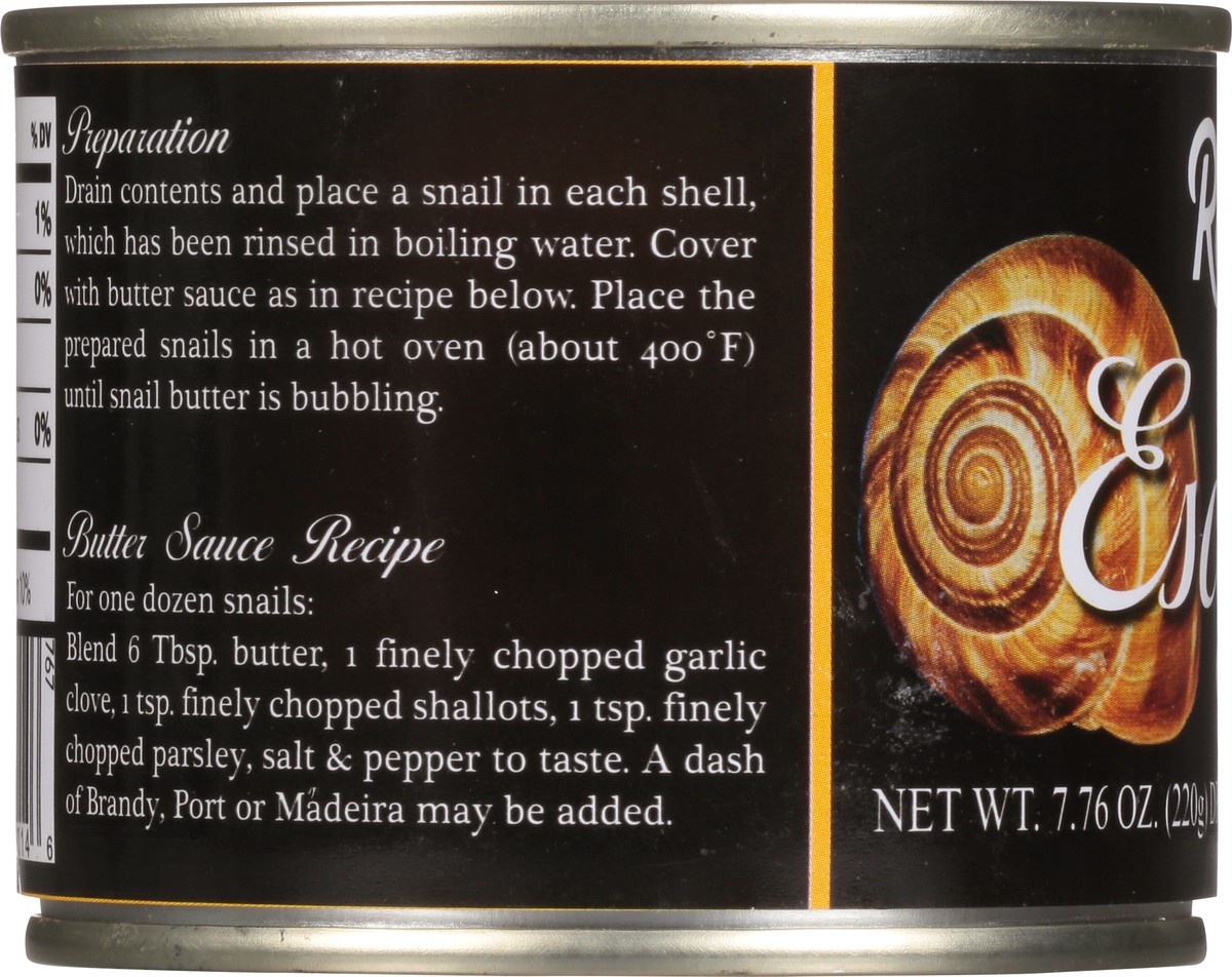 slide 6 of 9, Roland Giant Escargots Snails 12 ea, 12 ct