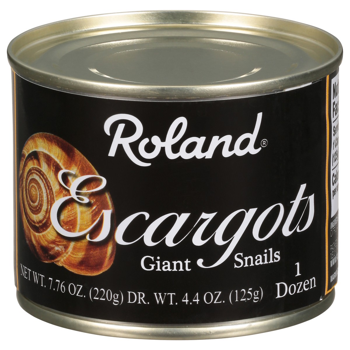 slide 1 of 9, Roland Giant Escargots Snails 12 ea, 12 ct