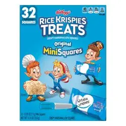 Kellogg's Rice Krispies Treats Crispy Mini Marshmallow Squares, Original, 12.4 oz, 32 Count