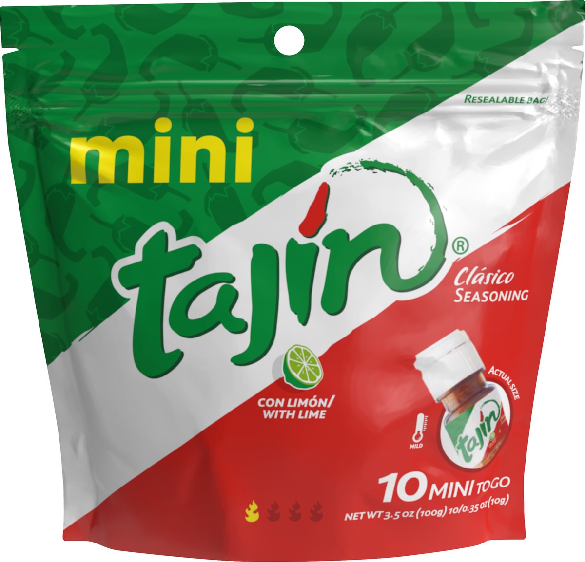 slide 5 of 7, Tajin Tajín Clásico Seasoning Mini Pouch, 3.5 oz