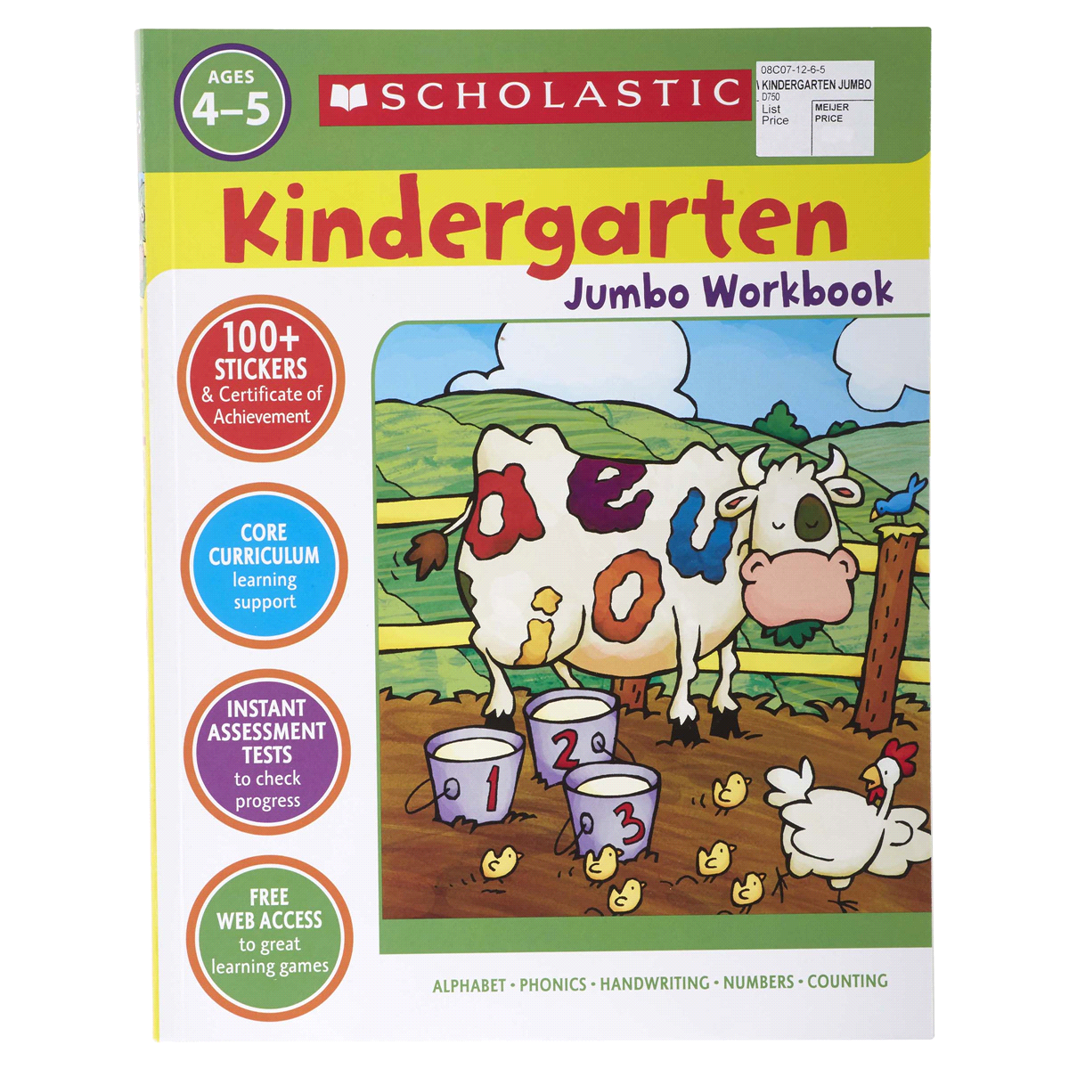 slide 1 of 5, Kindergarten Jumbo Workbook By Scholastic, 1 ct