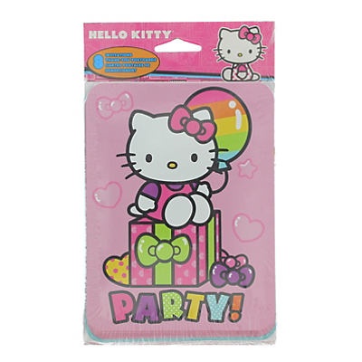 slide 1 of 1, Hello Kitty Rainbow Invitation Thank You Note Combo, 1 ct