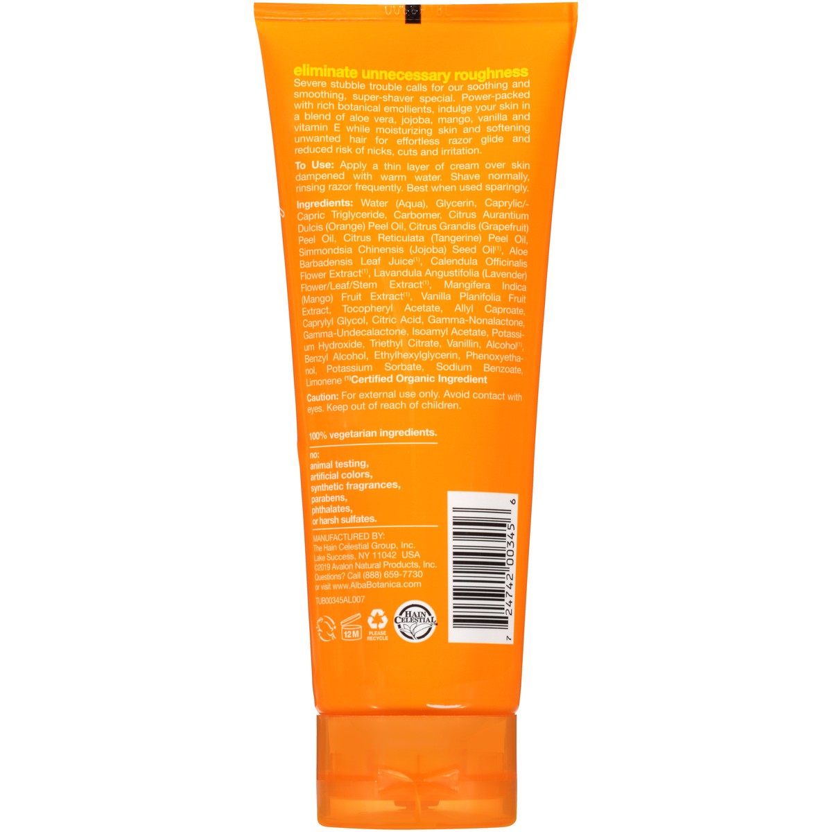 slide 8 of 8, Alba Botanica Mango Vanilla Very Emollient Cream Shave, 8 oz