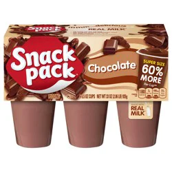 Snack Pack Super Size Chocolate Pudding, 5.5 oz Pudding Cups, 6 Count, 8 Pack
