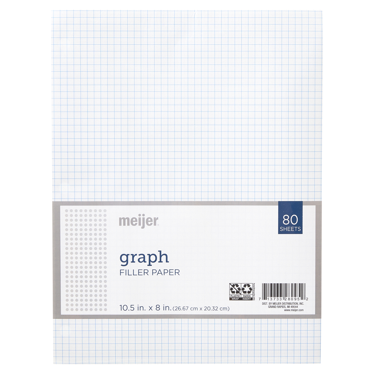 slide 1 of 29, Meijer Graph Filler Paper, 10.5"X8"  