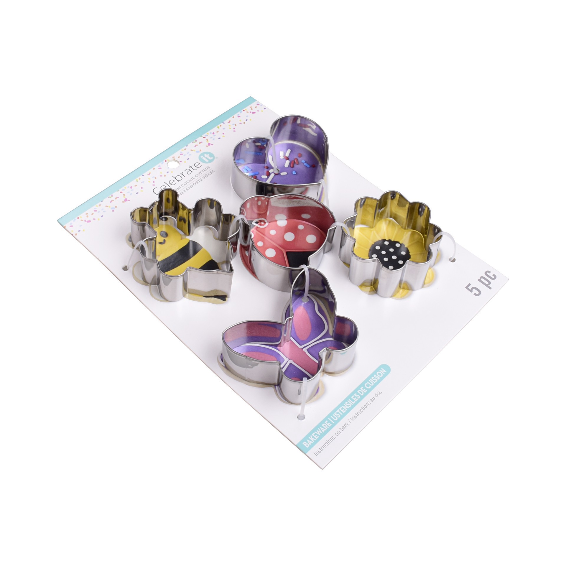 slide 2 of 3, Garden Stainless Steel Mini Cookie Cutter Set By Celebrate It, 1.5 in to 3 in