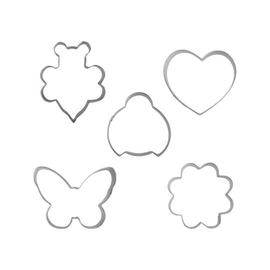 slide 1 of 3, Garden Stainless Steel Mini Cookie Cutter Set By Celebrate It, 1.5 in to 3 in