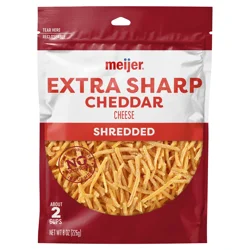 Meijer Shredded Extra Sharp Cheddar Cheese