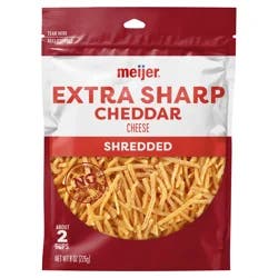 Meijer Shredded Extra Sharp Cheddar Cheese