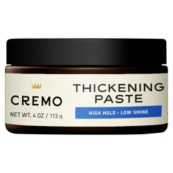 Cremo Premium Barber Grade Hair Styling Thickening Paste, High Hold, Low Shine, 4oz