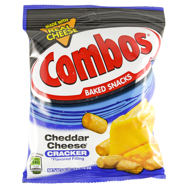 slide 1 of 1, COMBOS Cheddar Cheese, 6.3 oz