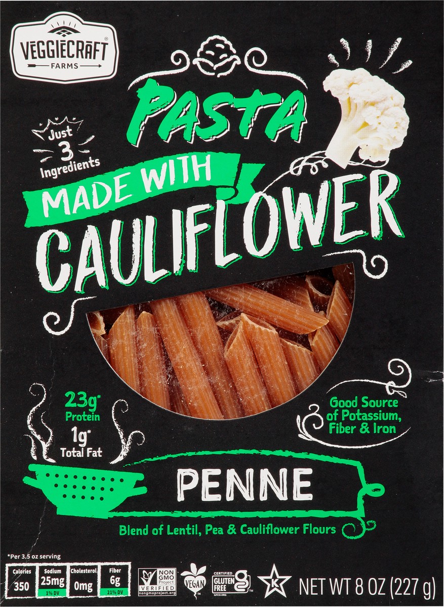 slide 7 of 9, Veggiecraft Cauliflower Penne 8oz, 8 oz