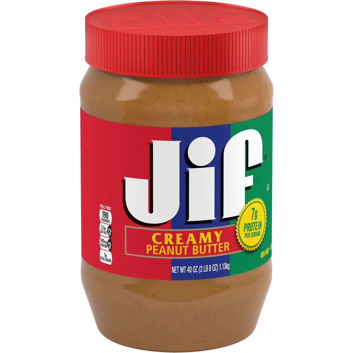 slide 2 of 8, Jif Peanut Butter, 40 oz
