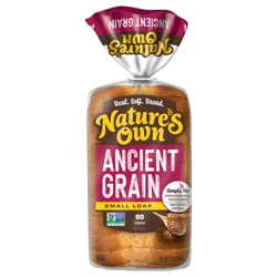 Nature's Own Ancient Grain, Small Loaf Size, Sliced Bread, 12 oz Loaf