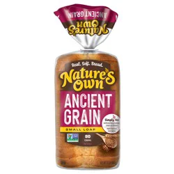 Nature''s Own Ancient Grain, Small Loaf Size, Sliced Bread, 12 oz Loaf