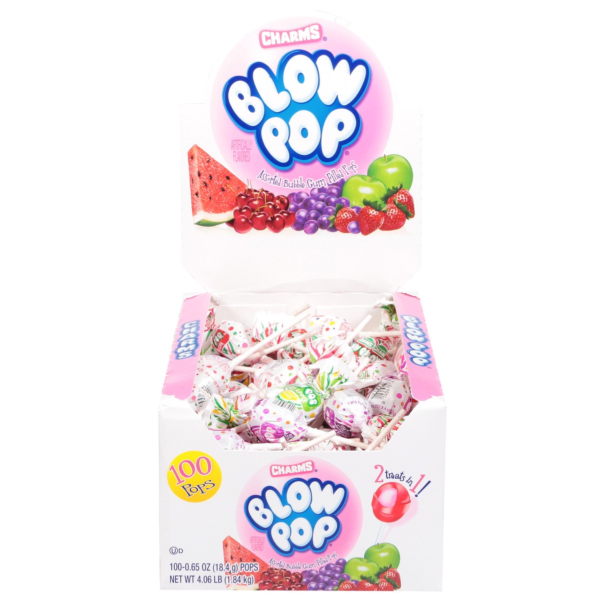 slide 14 of 14, Charms Assorted Blow Pop 100 - 0.65 oz Pops, 100 ct