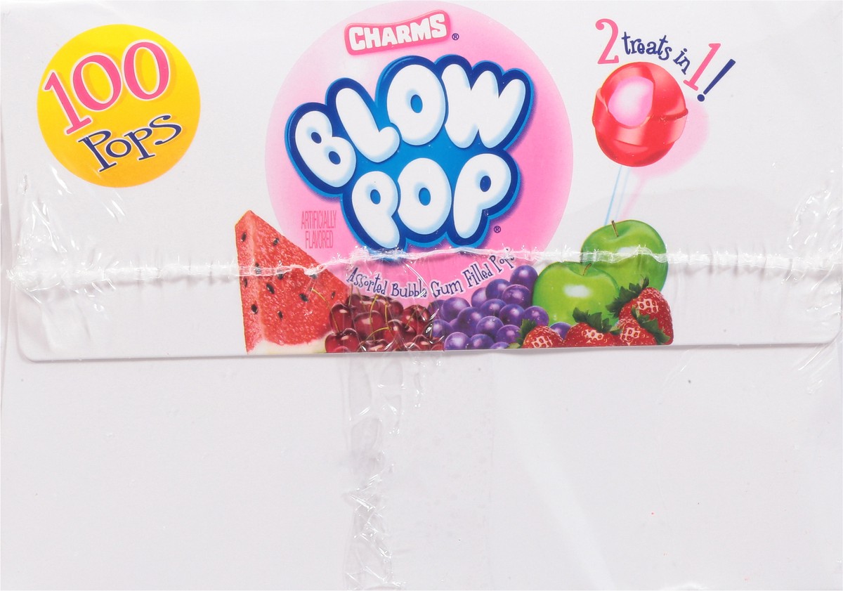 slide 4 of 14, Charms Assorted Blow Pop 100 - 0.65 oz Pops, 100 ct