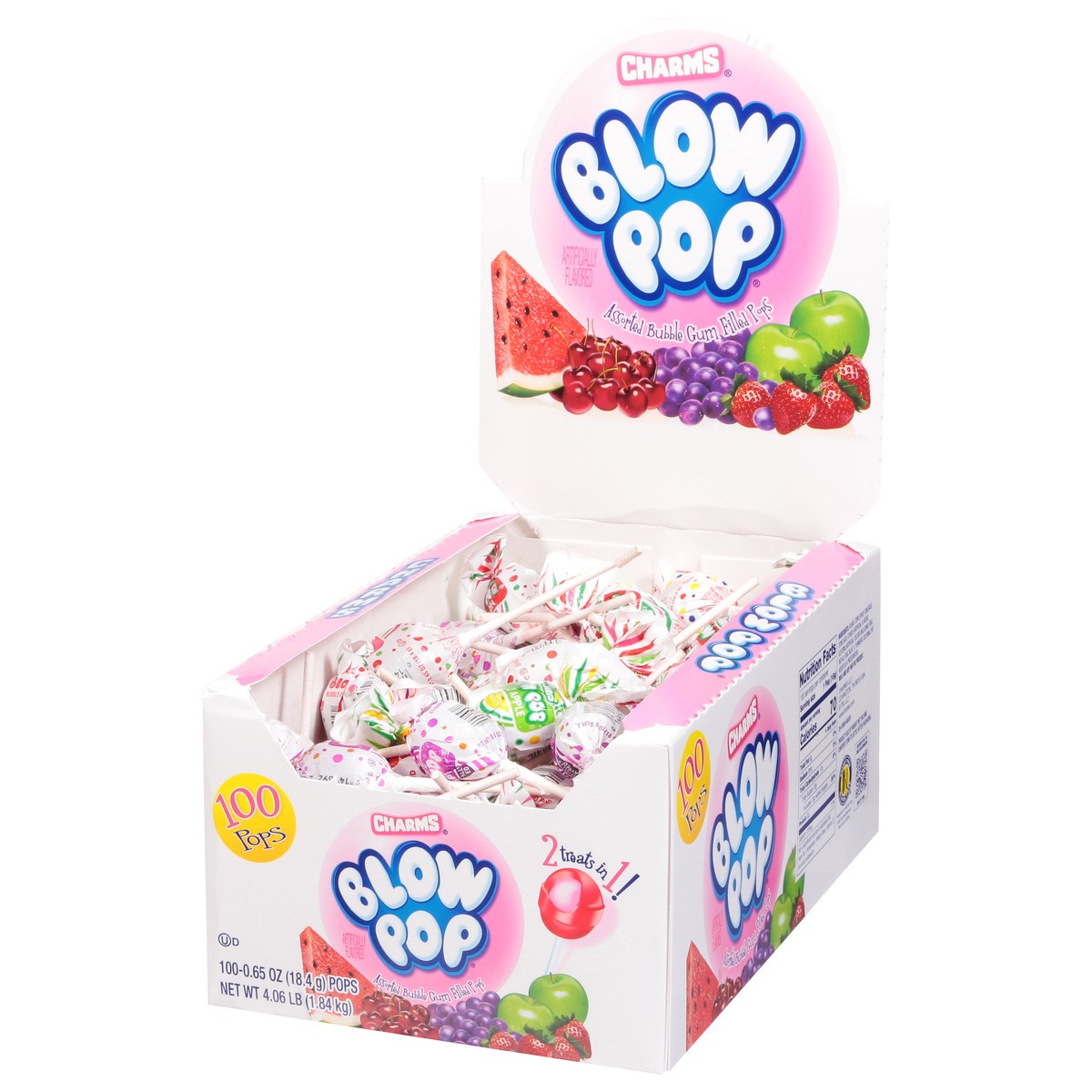 slide 6 of 14, Charms Assorted Blow Pop 100 - 0.65 oz Pops, 100 ct