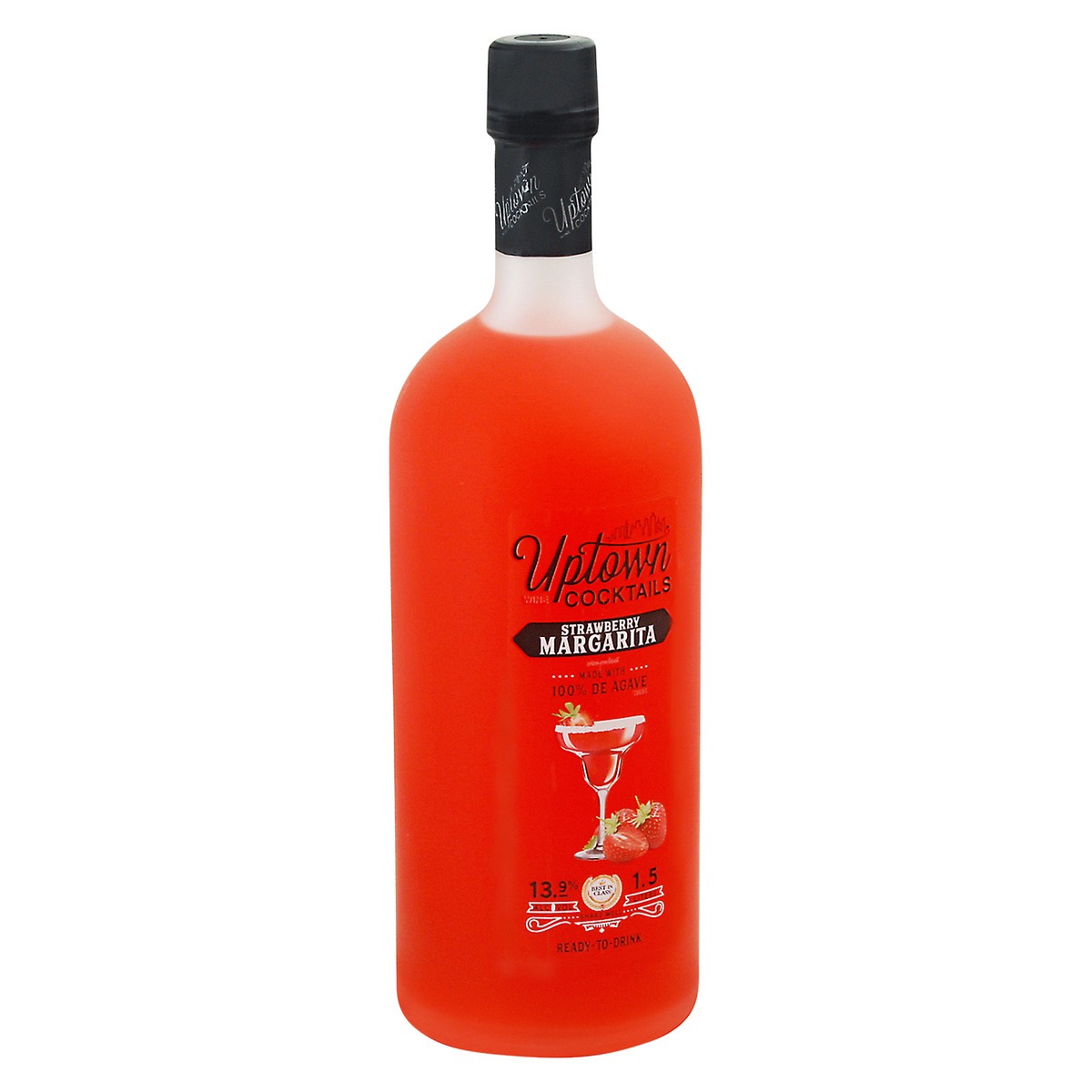 slide 10 of 13, Uptown Wine Cocktails Strawberry Margarita 1.5 lt, 1.5 l