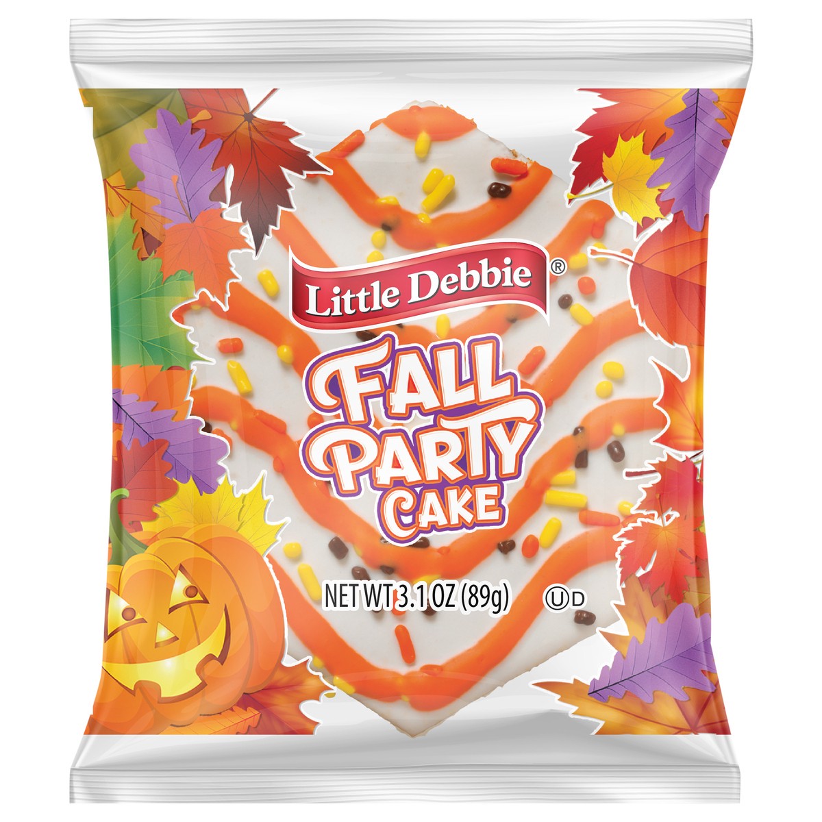 slide 3 of 7, Little Debbie Snack Cakes, Little Debbie Snack Fall Party Cake, 3.1 oz