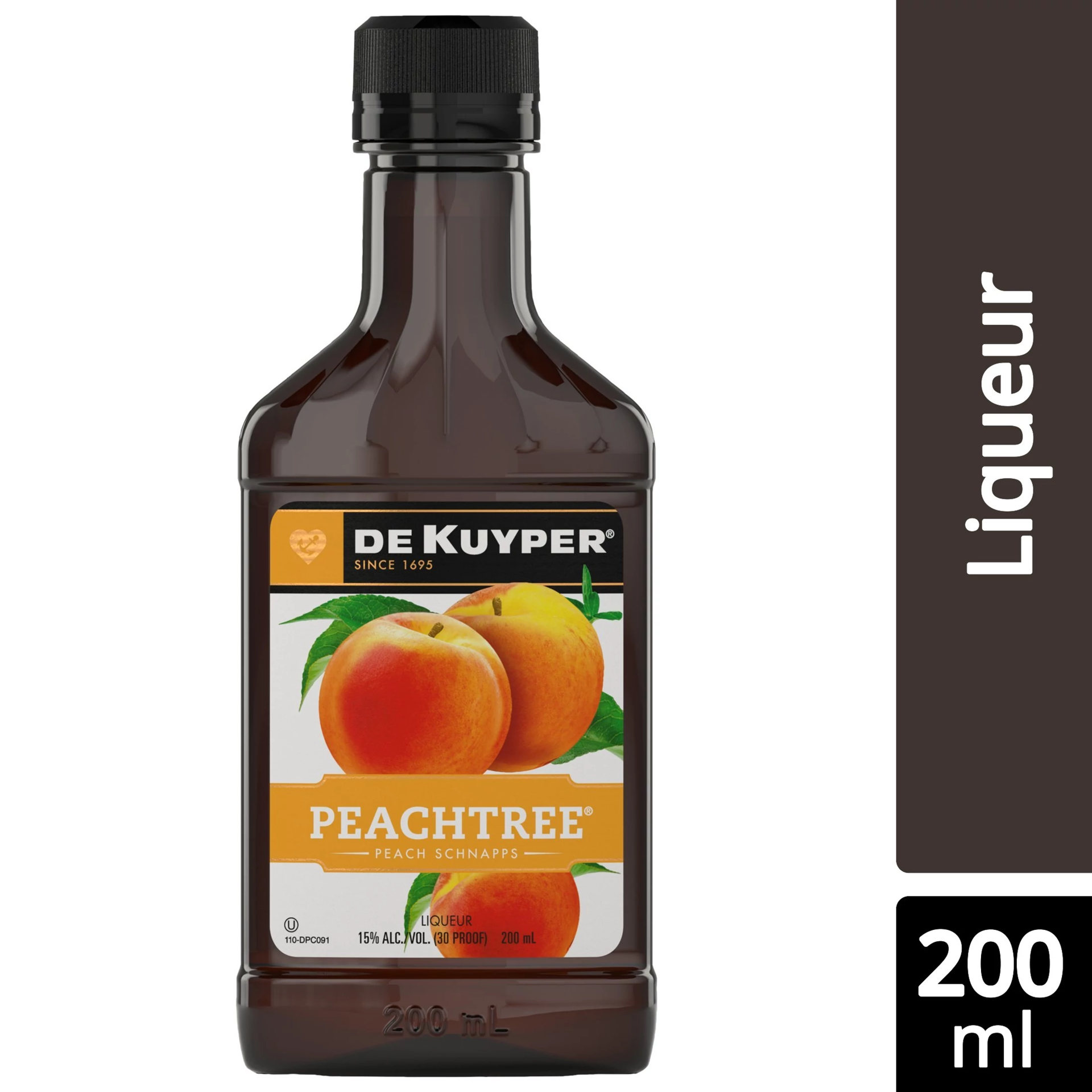 slide 1 of 1, DeKuyper Peachtree Peach Schnapps Liqueur 200 ml, 200 ml