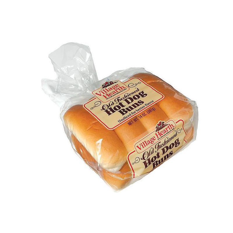 slide 3 of 4, Village Hearth Old Fashioned Hot Dog Buns 14 oz, 14 oz