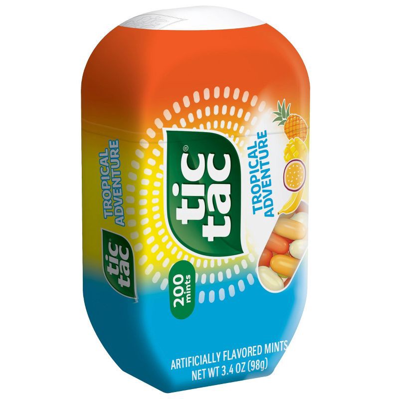 slide 2 of 4, Tic Tac Tropical Adventure 200ct Bottle Pack - 3.4oz, 200 ct