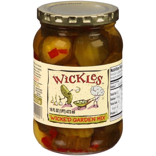 slide 1 of 1, Wickles Pickles - Wicked Garden Mix, 16 oz