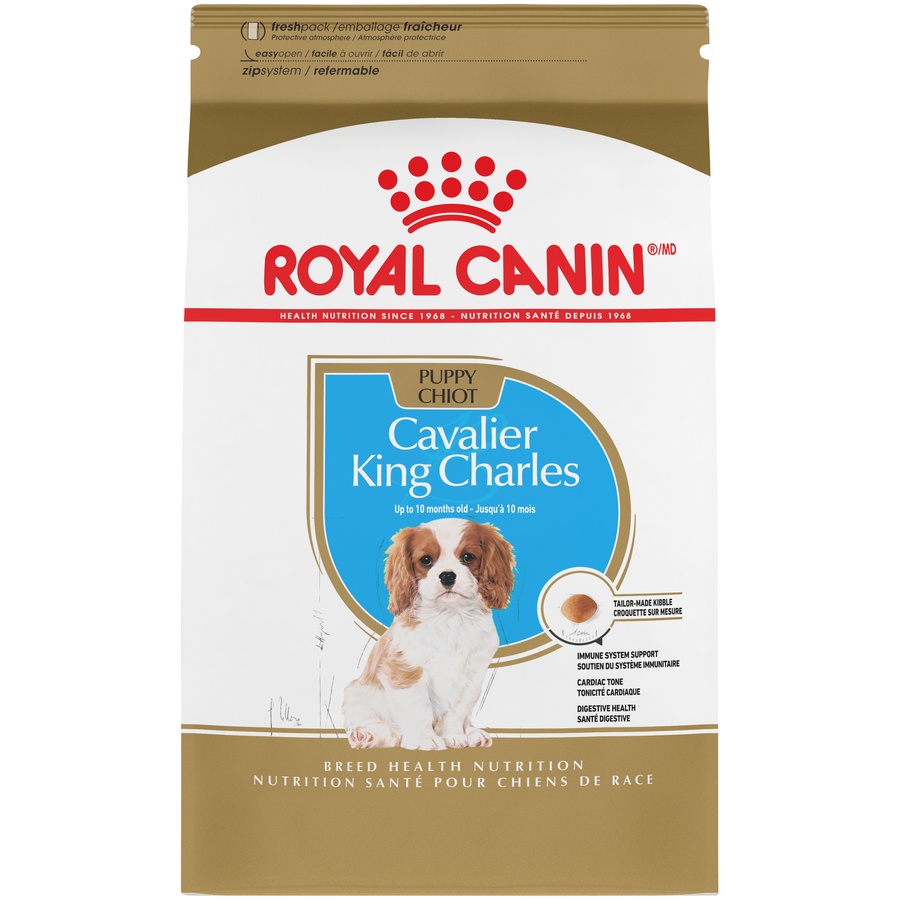 slide 1 of 9, Royal Canin Breed Health Nutrition Cavalier King Charles Puppy Dry Dog Food, 3 lb