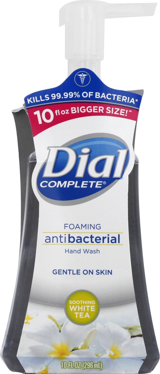 slide 9 of 9, Dial Complete Antibacterial Foaming Hand Wash, Soothing White Tea, 10 fl oz, 10 fl oz