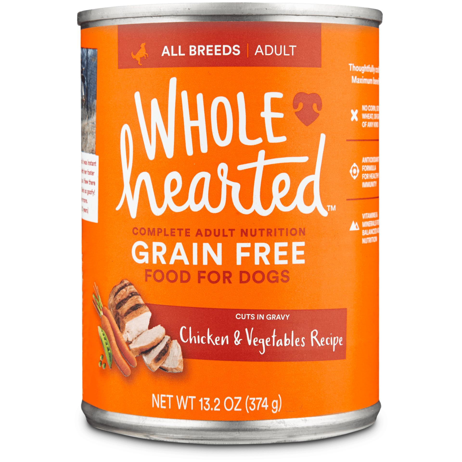 slide 1 of 1, WholeHearted Whd-Dog 13.2z Gf Chkn & Veggie, 1 ct